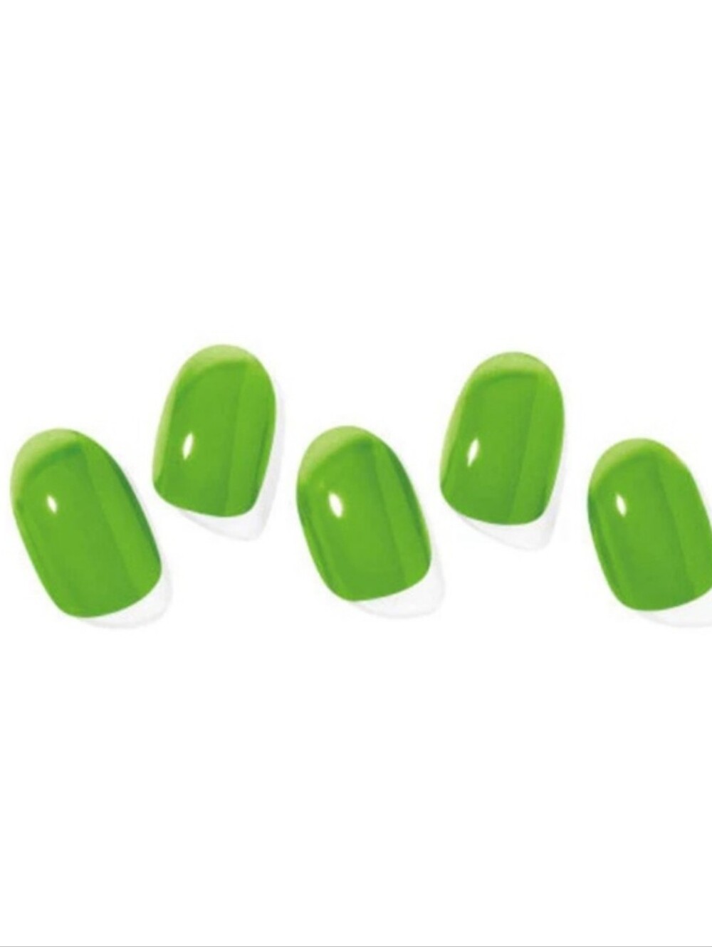 Ohora Lush Grove Green Semi Cured Gel Nail Strips Basic Mani